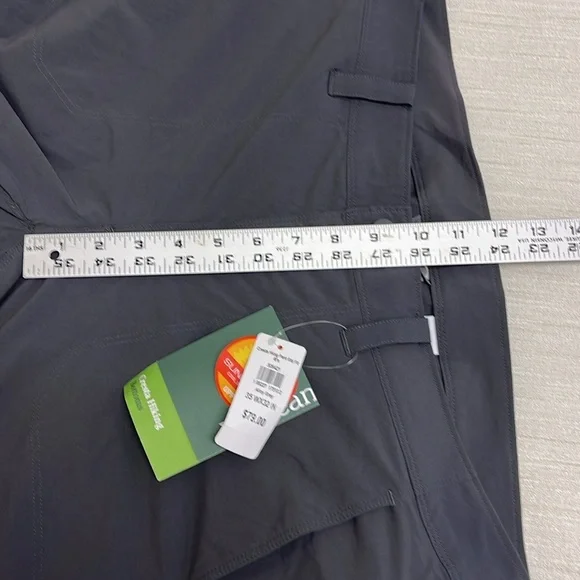 L.L.BEAN MEN'S CRESTA HIKING DWR PANTS STANDARD FIT 35 x 32” Gray New with Tags